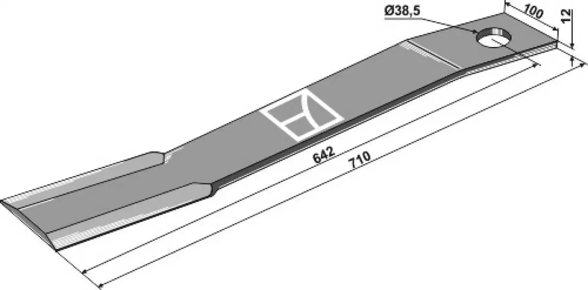 Mähermesser 710mm